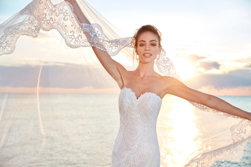 eddy k mermaid wedding dresses tiered skirts beads appliqued bridal gowns custom made country vintage boho beach wedding dress