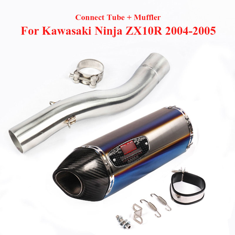 Slip on ZX10R Motorcycle Exhaust Tip Escape Modified Muffler 51mm Middle Link Pipe Connect Section for ZX10R 2004 2005
Slip on ZX10R Motorcycle Exhaust Tip Escape Modified Muffler 51mm Middle Link Pipe Connect Section for ZX10R 2004 2005
