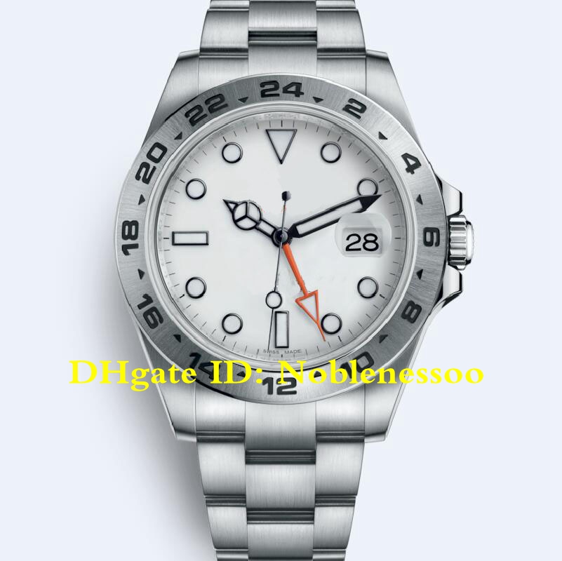 2 color Men's White Dial II 42mm Watch Men 216570 Stainless Steel bracelet Automatic Mechanical Asia 2813 Mens Watches, Original box