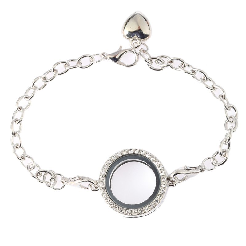Floating Lockets Glass Photo frame Charm Bracelets with Crystals Magnetic Floating Link Chains Heart Jewelry Free Shipping
Floating Lockets Glass Photo frame Charm Bracelets with Crystals Magnetic Floating Link Chains Heart Jewelry Free Shipping