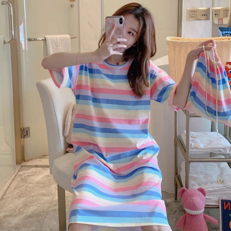 2020 Summer Night Dress Women Plus Size Nightgown Print Sleepshirts Short-sleeves Nightwea Nightdress Cotton Sleepwear Dress Bag
2020 Summer Night Dress Women Plus Size Nightgown Print Sleepshirts Short-sleeves Nightwea Nightdress Cotton Sleepwear Dress Bag