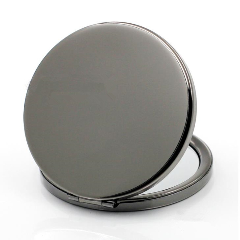 Portable Pocket Mini Makeup Mirror Ladies Girls Hand Cosmetic Mirror Stainless Fashion Double-Side Folde Compact Mirrors F2502