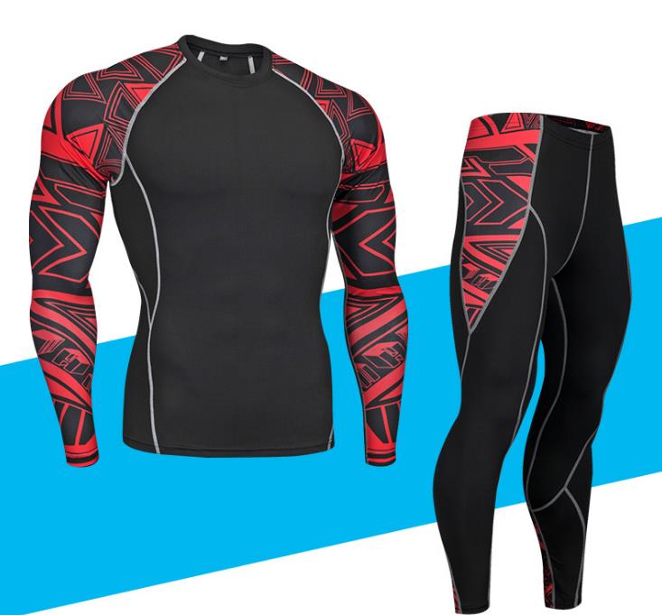 Men Compression Running jogging Suits Clothes Sport Set Long T-shirt And Pants Gym Fitness workout Tights clothes 2pcs / sets, Gray
Men Compression Running jogging Suits Clothes Sport Set Long T-shirt And Pants Gym Fitness workout Tights clothes 2pcs / sets, Gray