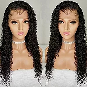 Pre plucked Curly hd transparent wig with baby hair Natural hairline brazilian virgin 360 lace frontal wigs water wave human hairs 130%density diva1