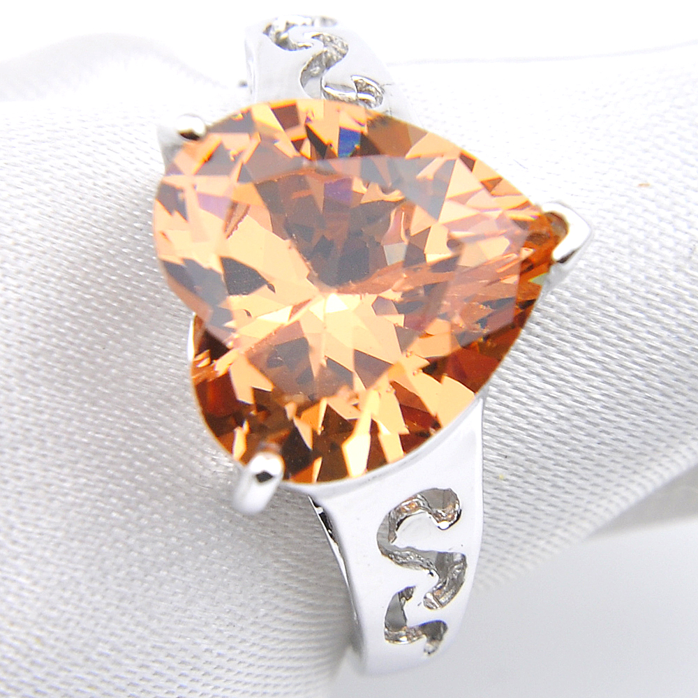 Luckyshine 6Pcs/Lot Fashion Romantic Heart-shaped Morganite Gems 925 silver Cz Rings For Women Wedding Ring New
Luckyshine 6Pcs/Lot Fashion Romantic Heart-shaped Morganite Gems 925 silver Cz Rings For Women Wedding Ring New
