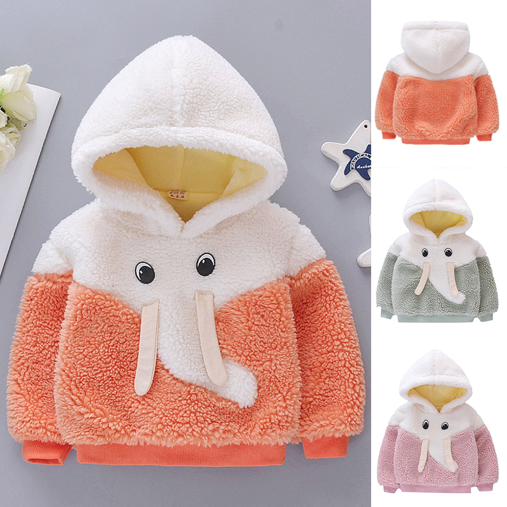 Cartoon Elephant Fleece Hooded Sweatshirt Tops Long Sleeve Baby Girl Clothes Winter Casual Children Thick Sweatshirts Hoodies, Orange
Cartoon Elephant Fleece Hooded Sweatshirt Tops Long Sleeve Baby Girl Clothes Winter Casual Children Thick Sweatshirts Hoodies, Orange