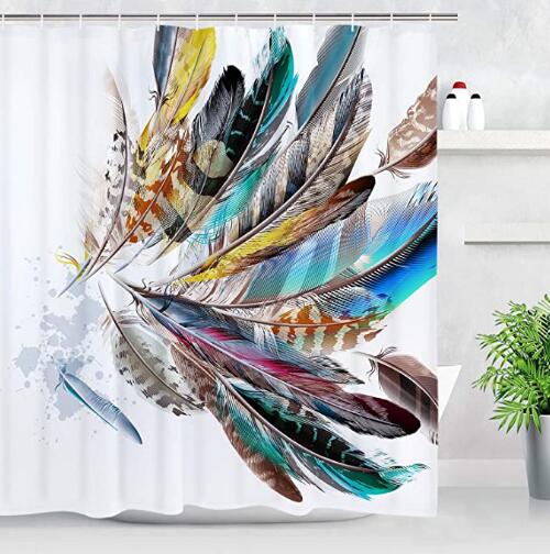 Boho Colorful Feather Beach Shower Curtains Waterproof Bathroom Decor with Hooks 3D Girls Boys Gifts
Boho Colorful Feather Beach Shower Curtains Waterproof Bathroom Decor with Hooks 3D Girls Boys Gifts