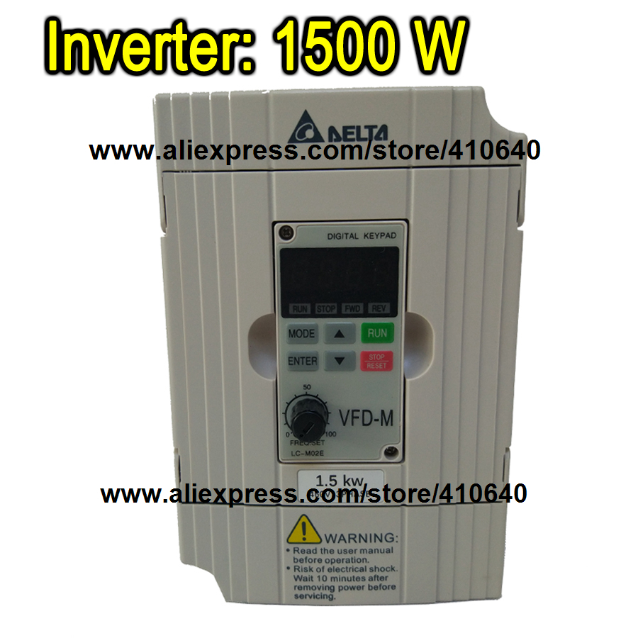 Delta Inverter 1.5 KW VFD015M43B 3 Phase 380V to 460V Rated Currrent 4 A Brand New 1500 W Products with Free Shipping Delivery
Delta Inverter 1.5 KW VFD015M43B 3 Phase 380V to 460V Rated Currrent 4 A Brand New 1500 W Products with Free Shipping Delivery