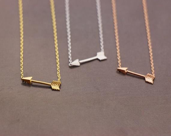 Gold Silver Rose gold Tiny Horizontal Arrow pendant chain Necklace Pendant for Women Simple Cute Sideways Arrow Necklace for Men
Gold Silver Rose gold Tiny Horizontal Arrow pendant chain Necklace Pendant for Women Simple Cute Sideways Arrow Necklace for Men