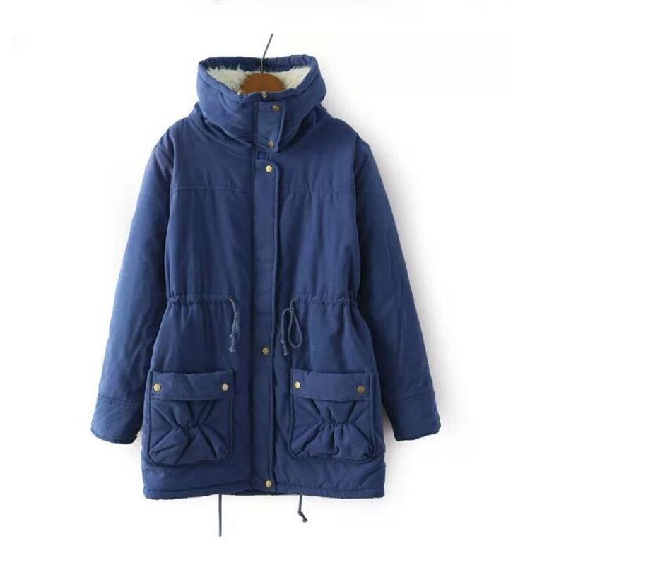 Winter jacket women High quality Lambswool Lining Overcoat Fashion lapel Cotton padded coat Thick warm cotton parka women parkas, As photo 
Winter jacket women High quality Lambswool Lining Overcoat Fashion lapel Cotton padded coat Thick warm cotton parka women parkas, As photo