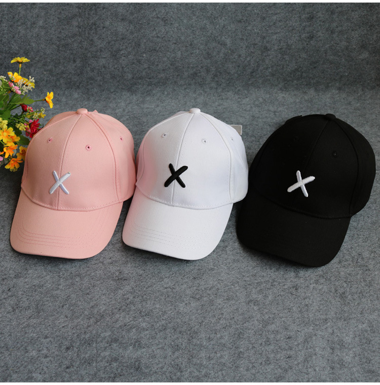 X embroidered baseball cap fashionable couple crooked duck tongue cap student sunshade hat, Pink
X embroidered baseball cap fashionable couple crooked duck tongue cap student sunshade hat, Pink