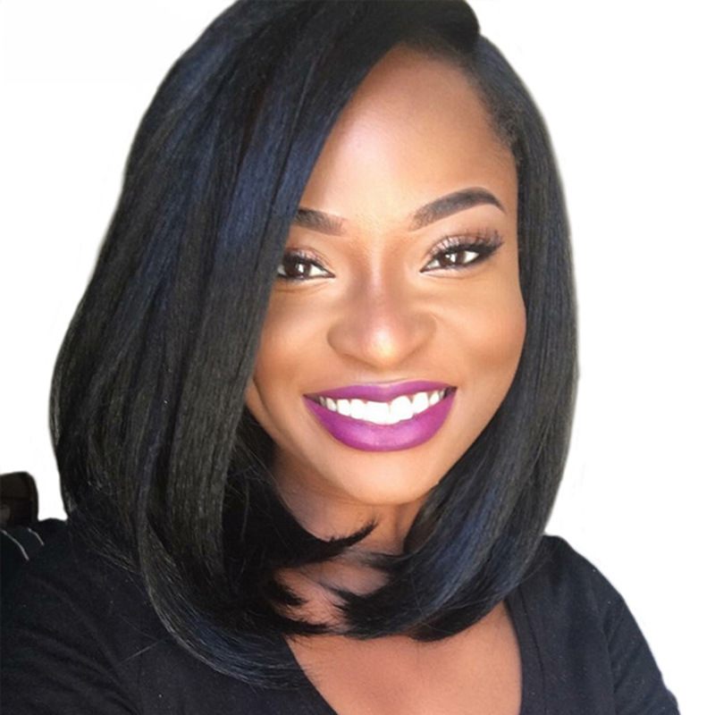 Front Human Hair Wigs Short Bob Wig Brazilian Remy Hair Straight For Black Women Natural Color Wig dollface
Front Human Hair Wigs Short Bob Wig Brazilian Remy Hair Straight For Black Women Natural Color Wig dollface