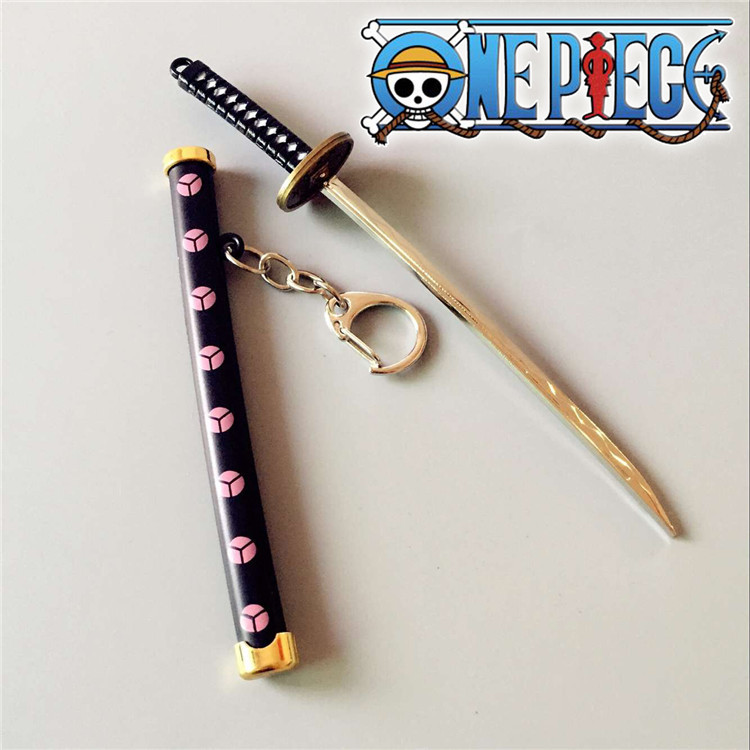 Special Roronoa Zoro Sword Keychain Buckle With Toolholder Scabbard Katana Sabre Car Key Chains Gift Keyrings