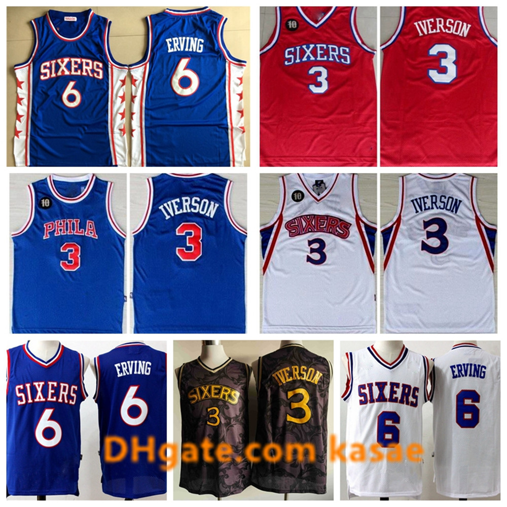 Philadelphia 76ers Throwback Jersey 1982-83 Mitchell Ness 3 Allen Iverson 6 Julius Erving Vintage Hardwoods Basketabll Jerseys, Black;red
Philadelphia 76ers Throwback Jersey 1982-83 Mitchell Ness 3 Allen Iverson 6 Julius Erving Vintage Hardwoods Basketabll Jerseys, Black;red