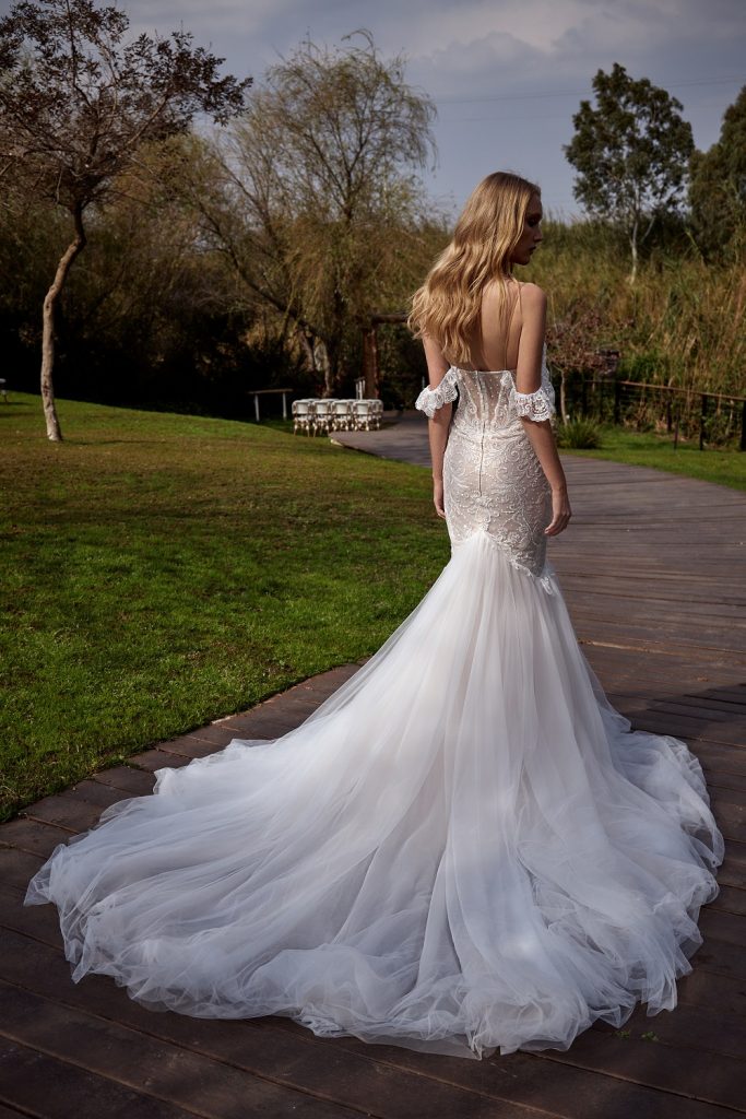 julie vino mermaid wedding dresses sexy off shoulder lace appliques bridal gowns beach backless sweep train wedding dress