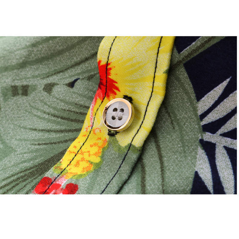 Shirt Men Summer New Short Sleeve Hawaiian Shirt Mens Casual Button Down Dress Shirts for Holiday Chemise 7XL