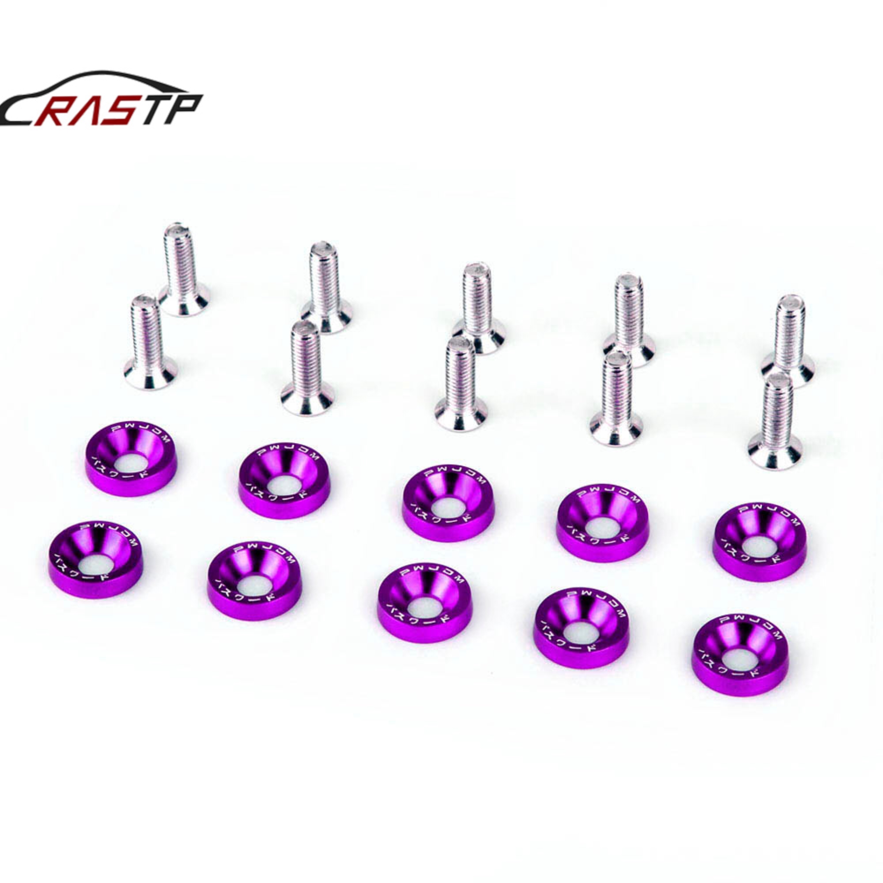 RASTP-Top Selling Car Universal Screw Washer Car Fender M6 Bolt Screw+Bumper Washer JDM 10pcs Have In Stock QRF-002 от DHgate WW