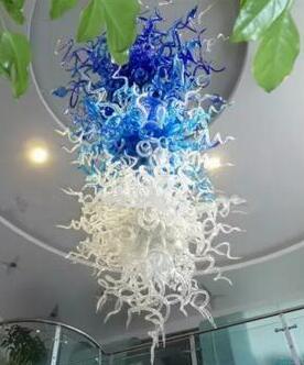 Large Chandelier Living Room Dining Room Big Size Chain Pendant Lamps Foyer Hand Blown Glass DIY Chandelier