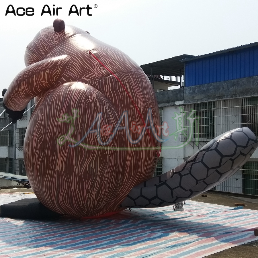 4 Metters Tall Giant Inflatable Beaver/Inflatable Caster Fiber/Inflatable American Beaver For Sale And Advertising Made in China