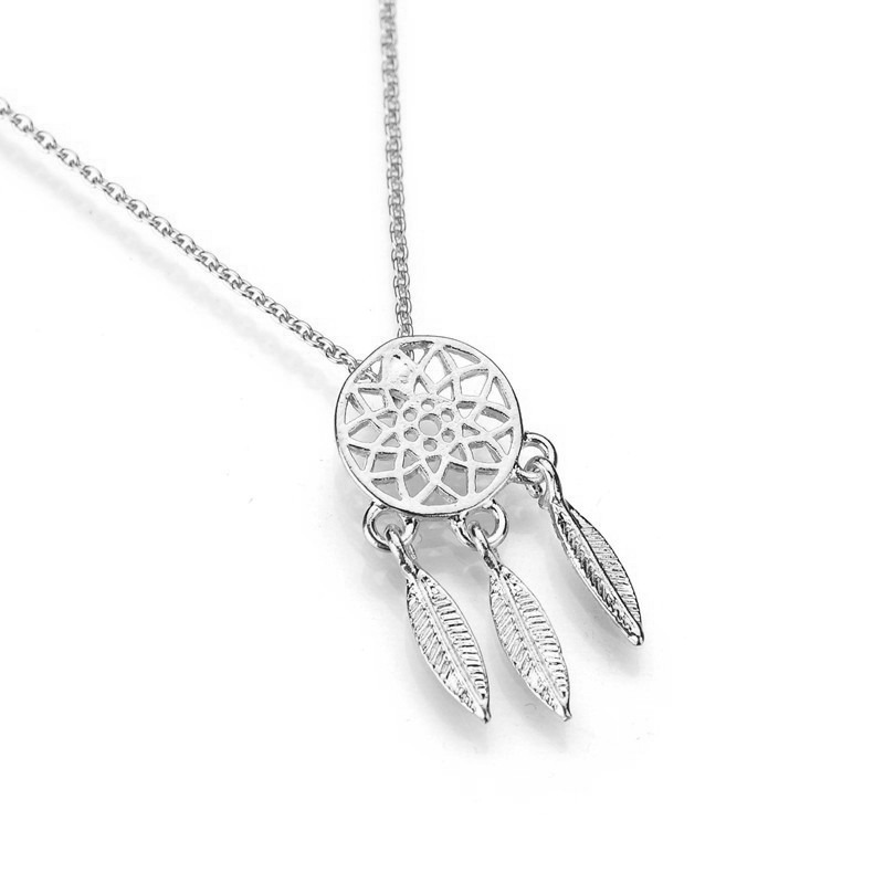 Feather Necklace Long Sweater Chain Statement Jewelry Choker for Women Fashion