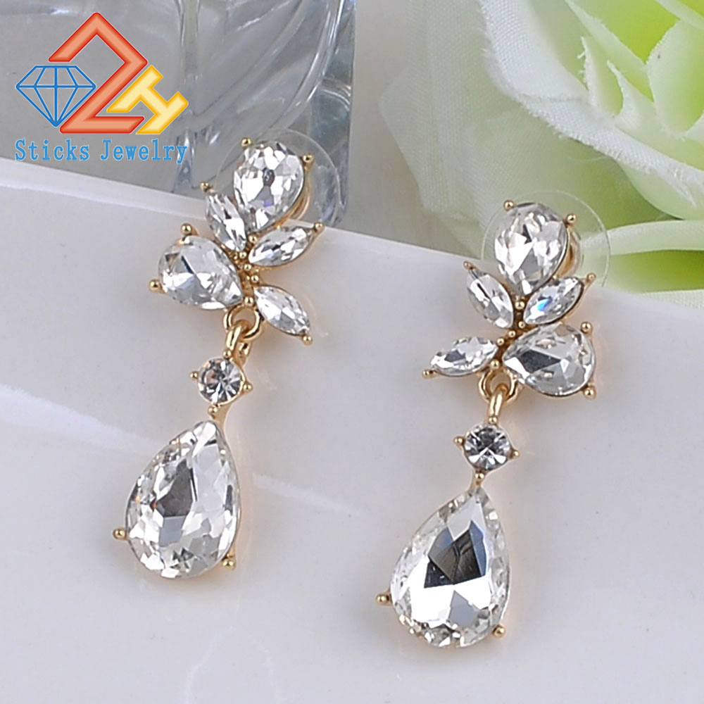 Fashion Austrian Crystal Alloy Bridal Long Earrings for Women Wedding Big Earrings for Bride Bridesmaids
Fashion Austrian Crystal Alloy Bridal Long Earrings for Women Wedding Big Earrings for Bride Bridesmaids