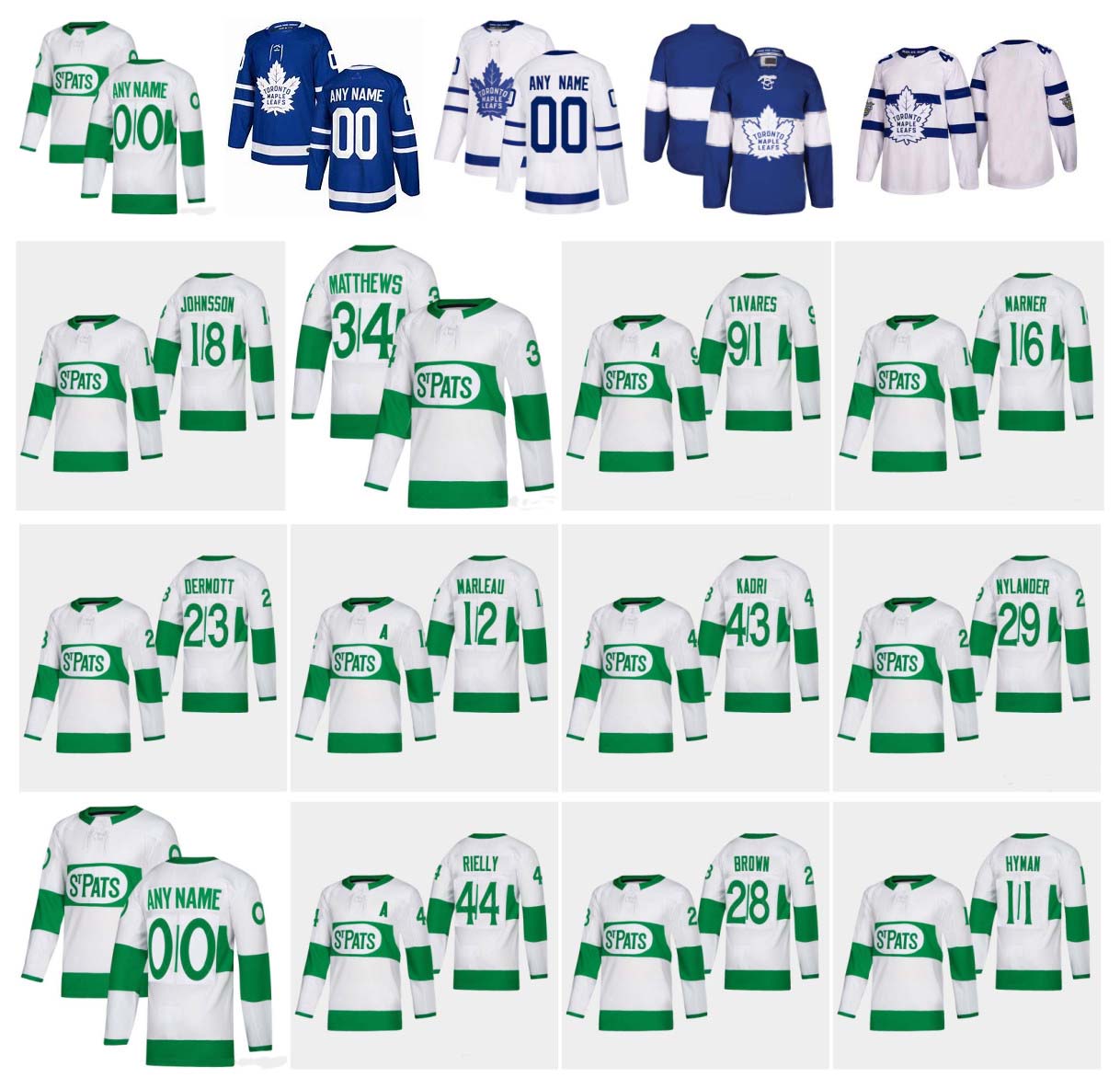 Toronto Maple Leafs Jersey 2019 St. Pats Mitchell Marner Kadri van Riemsdyk Nylander Morgan Rielly Auston Matthews John Tavares Hockey, Black;red
Toronto Maple Leafs Jersey 2019 St. Pats Mitchell Marner Kadri van Riemsdyk Nylander Morgan Rielly Auston Matthews John Tavares Hockey, Black;red