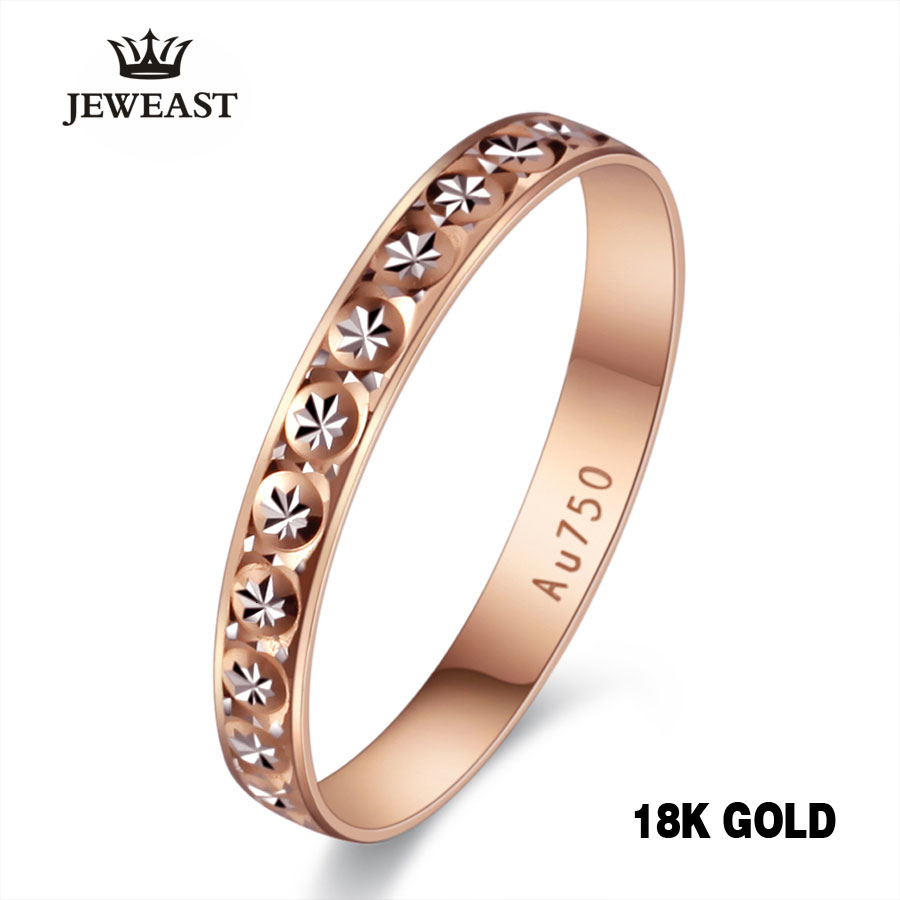 18k Pure Gold Ring Women Rose Engagement Wedding Bands Jewelry Carved Design Real Solid 750 Party Trendy 2017 New Hot Good CJ191205
18k Pure Gold Ring Women Rose Engagement Wedding Bands Jewelry Carved Design Real Solid 750 Party Trendy 2017 New Hot Good CJ191205