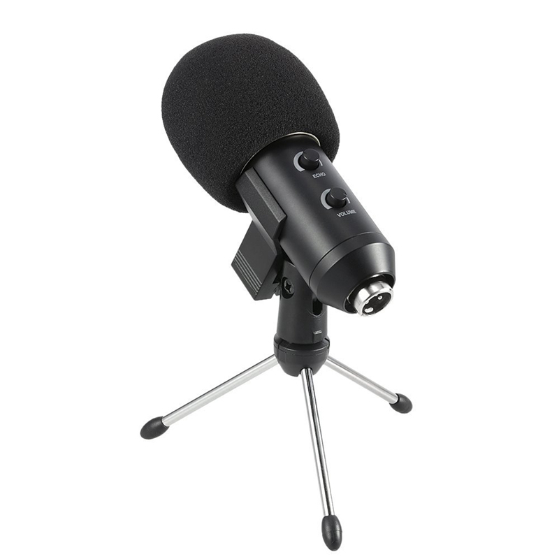 MK F100TL USB Microphone Studio Professional Condenser Wired Computer Microphone With Stand For Karaoke Video Recording PC