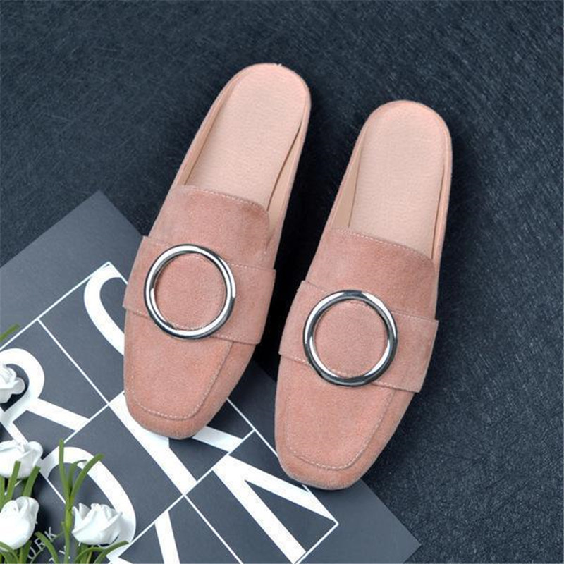 Shoes Woman 2020 hot sale Womens Slippers Outdoor Cover Toe Flock Female Mule Rivet Loafers Soft Mules Flat Basic Fabric Retro Metal
Shoes Woman 2020 hot sale Womens Slippers Outdoor Cover Toe Flock Female Mule Rivet Loafers Soft Mules Flat Basic Fabric Retro Metal