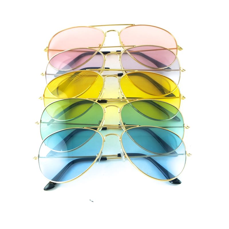 Metal Frame Pilot Sunglasses Designer Sun Glasses For Women And Mens Gold Silver Colors Lenses Wholesale