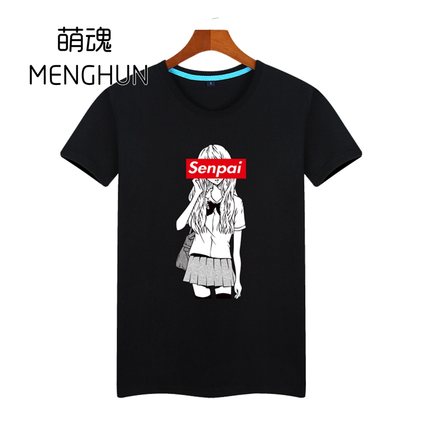 Lovely new design Japanese high school girl anime t shirts Senpai t shirt short sleeve men's cartoon costumes ac813, White;black
Lovely new design Japanese high school girl anime t shirts Senpai t shirt short sleeve men's cartoon costumes ac813, White;black