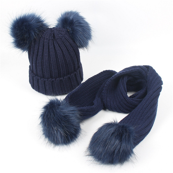 8 Color Children Winter Warm Knitted Scarf & Cap Set Girls Boys Fashion Crochet Pompom Beanies Scarves Outdoor Ski Hat T555, Blue;gray
8 Color Children Winter Warm Knitted Scarf & Cap Set Girls Boys Fashion Crochet Pompom Beanies Scarves Outdoor Ski Hat T555, Blue;gray