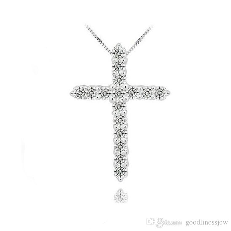 925 Silver Cross Pendant Necklace,925 Sterling Beautifully Silver with Luxury Austria Crystal,3 Layer Platinum Plated Pendant Necklaces
925 Silver Cross Pendant Necklace,925 Sterling Beautifully Silver with Luxury Austria Crystal,3 Layer Platinum Plated Pendant Necklaces