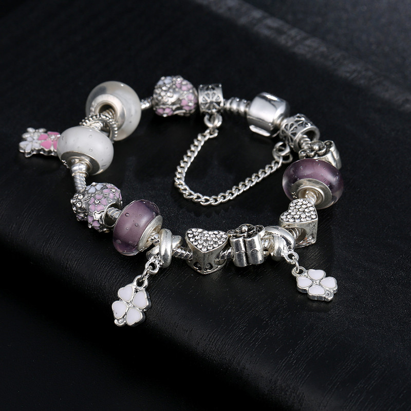 Wholesale- Fashion European Charm pandora Bracelets For Women 925 Sterling Silver Chain Bracelets & Bangles DIY Jewelry with Custom Logo
Wholesale- Fashion European Charm pandora Bracelets For Women 925 Sterling Silver Chain Bracelets & Bangles DIY Jewelry with Custom Logo