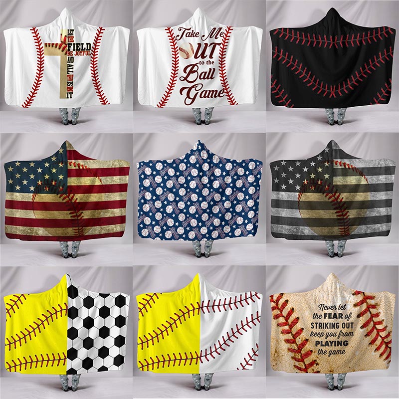 Baseball Football blanket Sherpa Softball Blanket Sports Theme Hooded Cape Soccer Bathing Towel Swadding Blankets
Baseball Football blanket Sherpa Softball Blanket Sports Theme Hooded Cape Soccer Bathing Towel Swadding Blankets