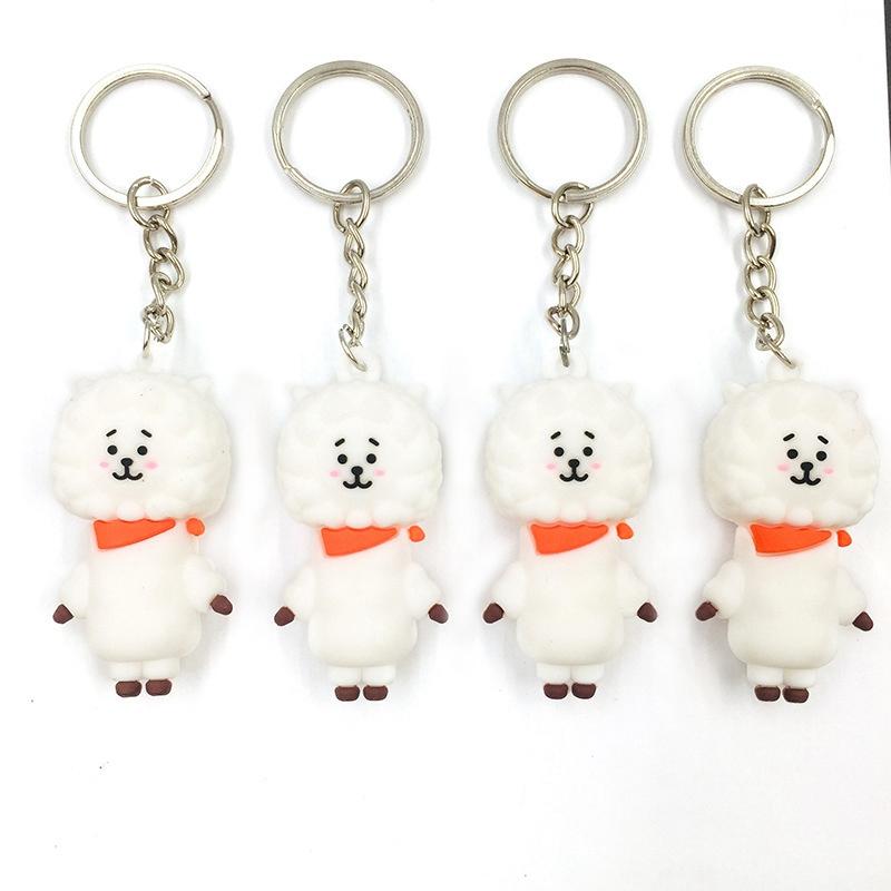 10pcs/Lot Fashion Jewelry Girl Women Female Cute Doll Car Keychain Creative Diy Accessories Key Chains Bags Pendant Party Gifts