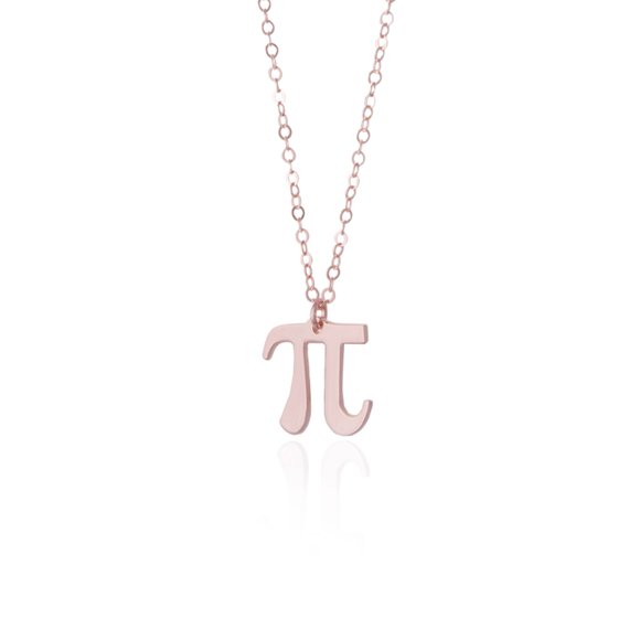 5PCS Math Pi 3.14 Symbol Number Necklace Science Teacher Student Geometry Initial Letter Digital Pai Infinite Infinity Necklaces