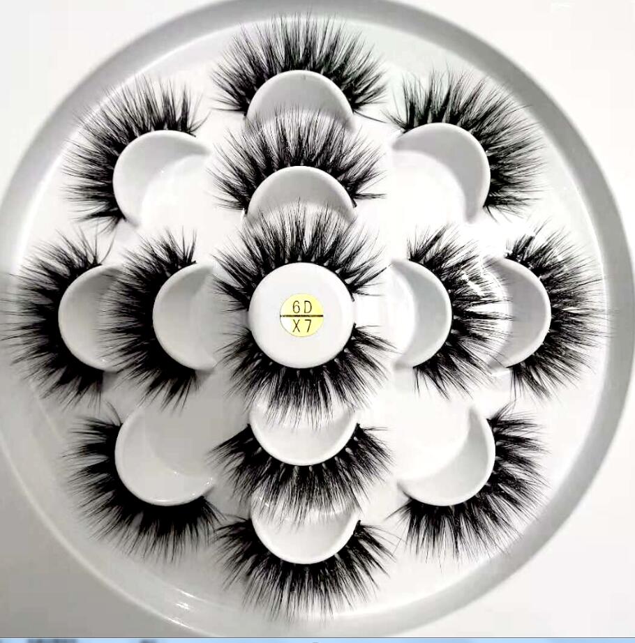 Natural False Eyelashes Fake Lashes 7 Pairs Long Makeup 3D Mink Lashes Eyelash Extension Mink Eyelashes For Beauty