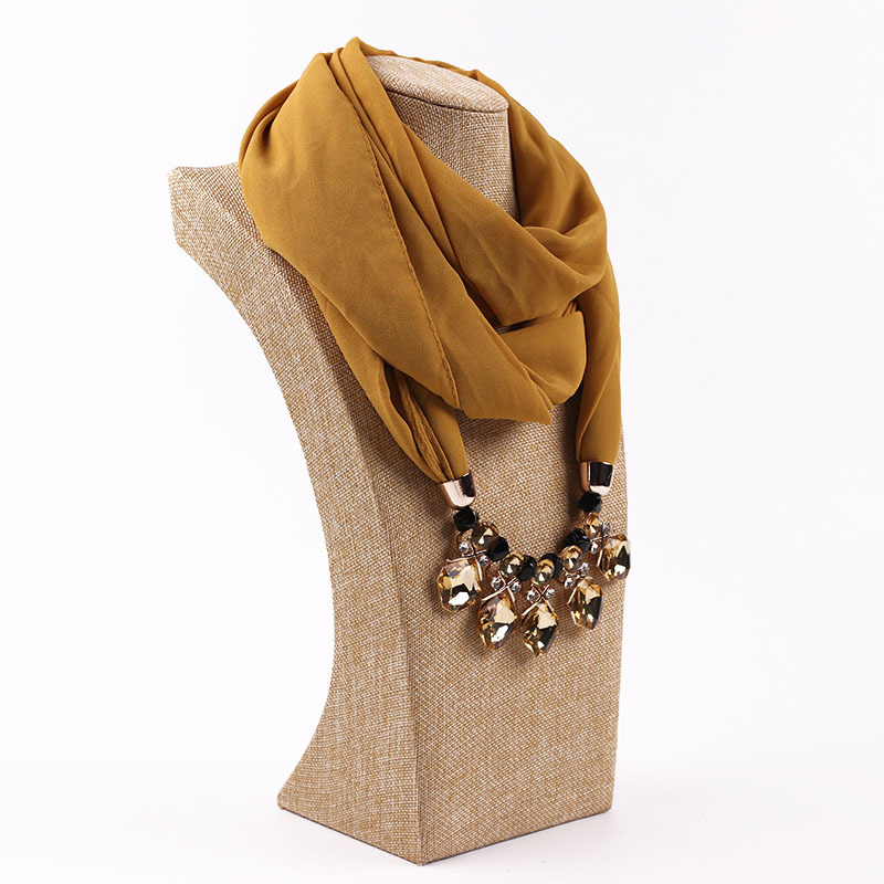 Bohemia Wind Chiffon Scarf Bullet Pendant Charm Fashion Women Jewelry Scarf Necklace Shawls Wraps scarf Acessories