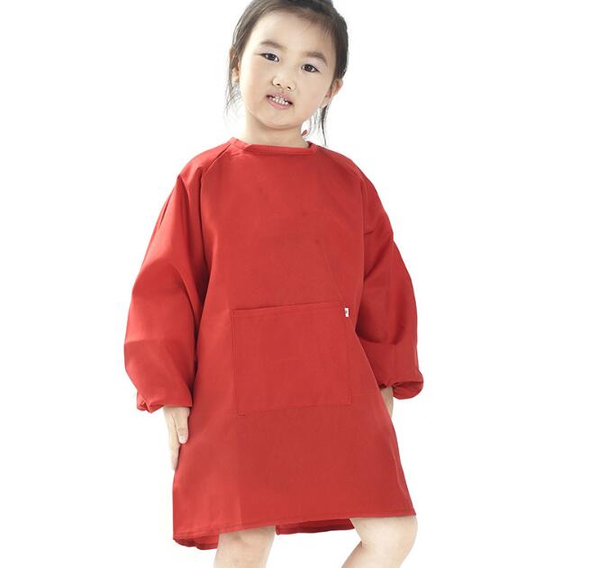 Children Kids Long Sleeve Apron Drawing Painting Waterproof Smock for Practice Brushwork