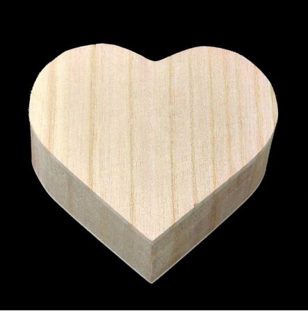Storage Box Heart Shape Wood Box Jewelry Box Wedding Gift Makeup Cosmetic Earrings Ring Desk Rangement Make Up Wooden Organizer
