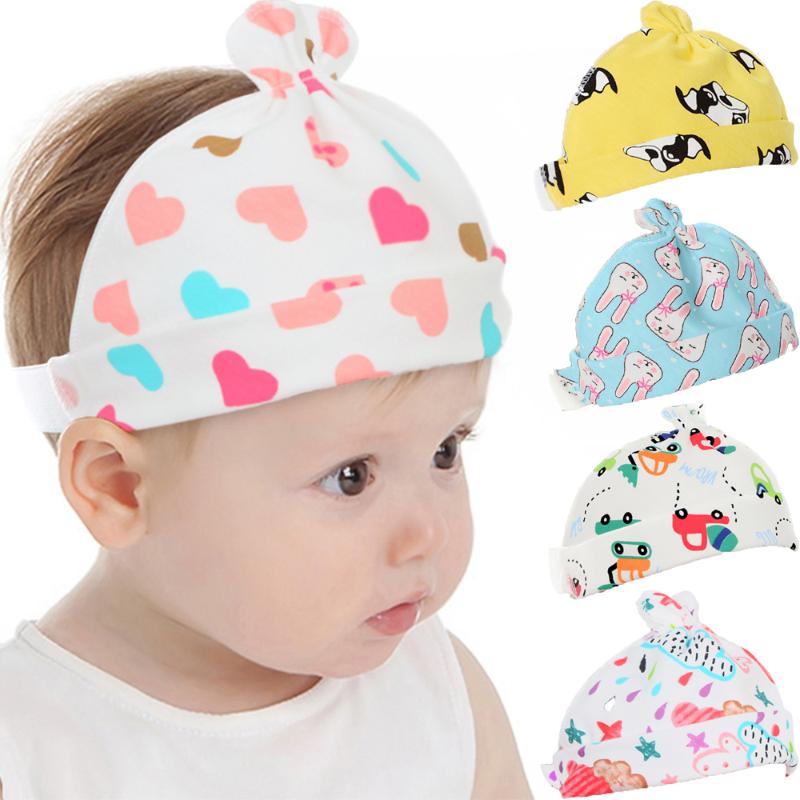 Newborn Baby Hat Unisex Cotton Protect Forehead Print Hats Soft Cute Baby Cap Toddler Infant Boys&Girls Newborn Hat For 0-12 M, 07