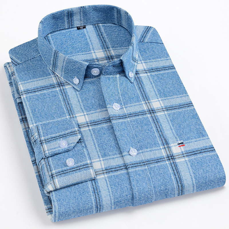 New Arrivals Plus Size S~7XL Shirts Men 100% Cotton Fabric Shirt Men's Fashion Plaid Long Sleeved Dress Shirt Male Street Blouse, Gf15
New Arrivals Plus Size S~7XL Shirts Men 100% Cotton Fabric Shirt Men's Fashion Plaid Long Sleeved Dress Shirt Male Street Blouse, Gf15