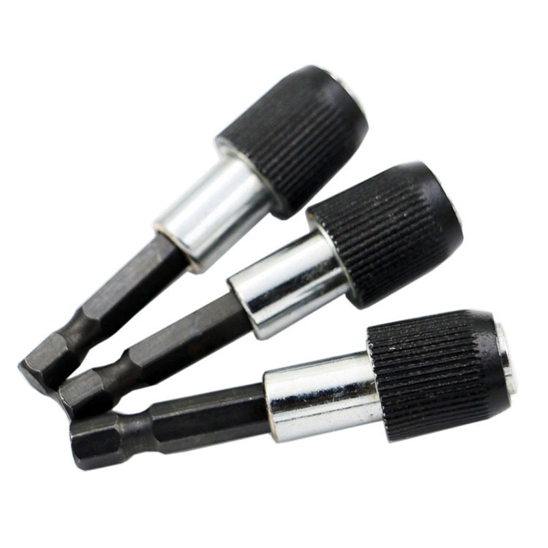 3pcs 60mm Magnetic Screwdriver Drill Bit Extension Rods Self-locking 1/4" Black Electric Drill Holder Bar Hex Shank Quick-Change
3pcs 60mm Magnetic Screwdriver Drill Bit Extension Rods Self-locking 1/4" Black Electric Drill Holder Bar Hex Shank Quick-Change