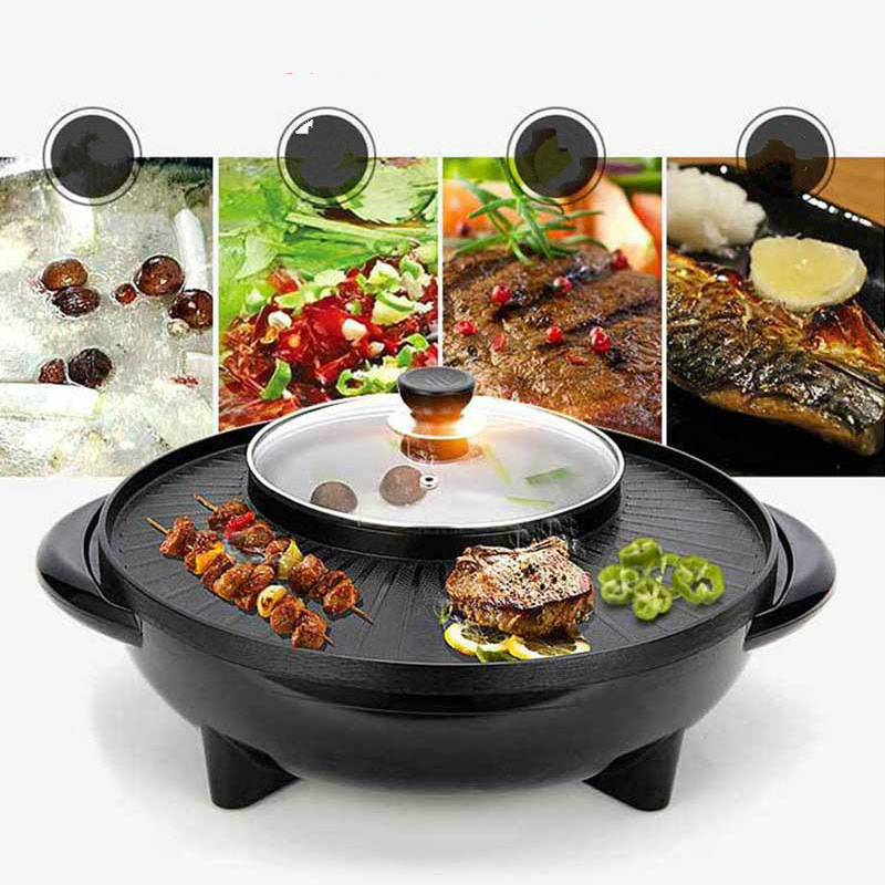 2in1 Electric Grill Pan Hotpot Oil Pan Heater Table Top Grill Griddle Barbecue Plate Nonstick Bbq Barbecue Baking Flat Pot
2in1 Electric Grill Pan Hotpot Oil Pan Heater Table Top Grill Griddle Barbecue Plate Nonstick Bbq Barbecue Baking Flat Pot