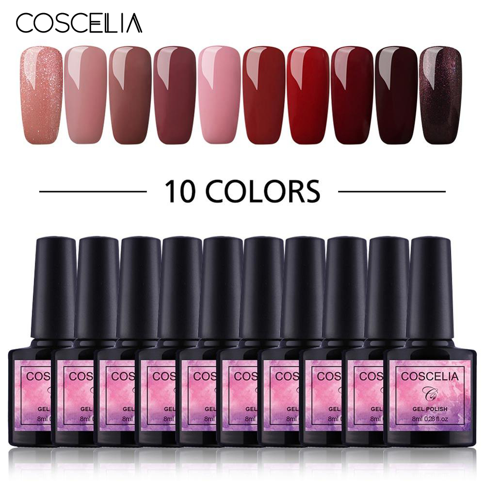 Nail Art Kits Colors Gel Polish For Nails Semi Permanent Soak Off Varnish UV Set