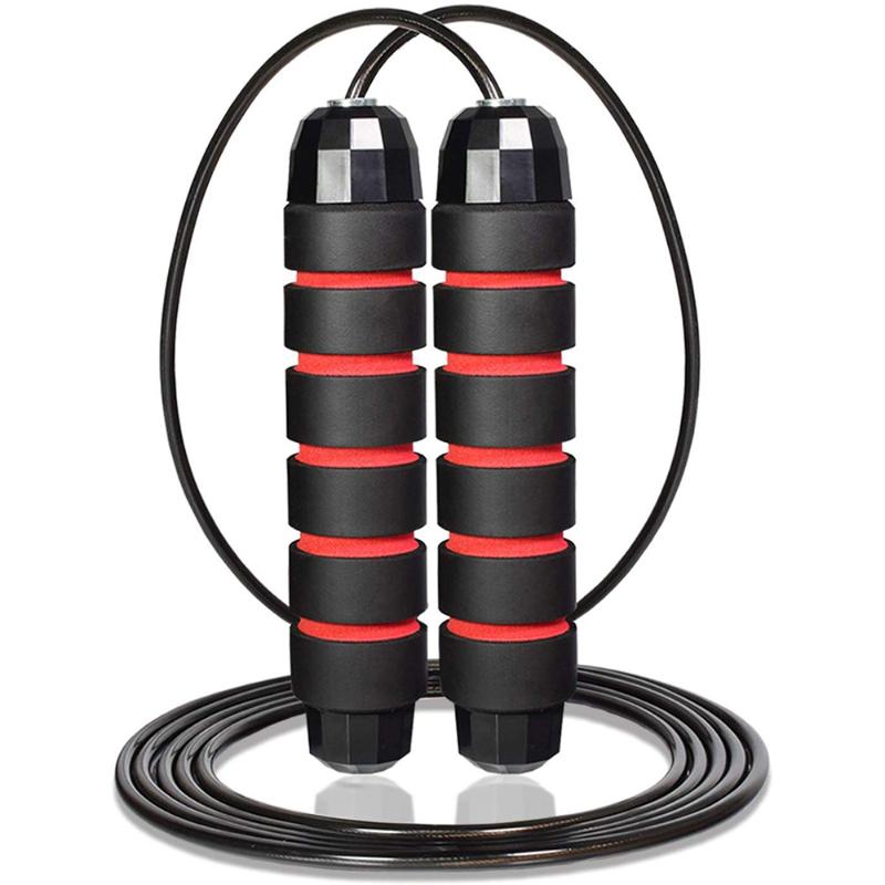 Speed Skipping Rope Adjustable Jump Rope with Foam Handles and Free Exercise Gear with Strong PVC Coated Steel Cable
Speed Skipping Rope Adjustable Jump Rope with Foam Handles and Free Exercise Gear with Strong PVC Coated Steel Cable