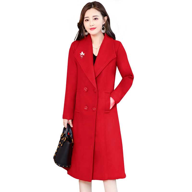 autumn and winter female wear new of the slim slimming woolen coat long Style temperament high quality Double sided woolen coat, Black
autumn and winter female wear new of the slim slimming woolen coat long Style temperament high quality Double sided woolen coat, Black