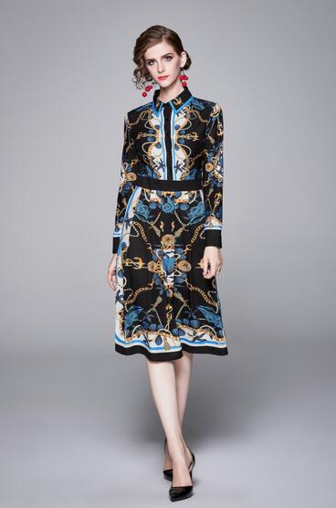 Europe and the United States autumn and winter new fashion waist was thin positioning printing dress suit, As the picture
Europe and the United States autumn and winter new fashion waist was thin positioning printing dress suit, As the picture