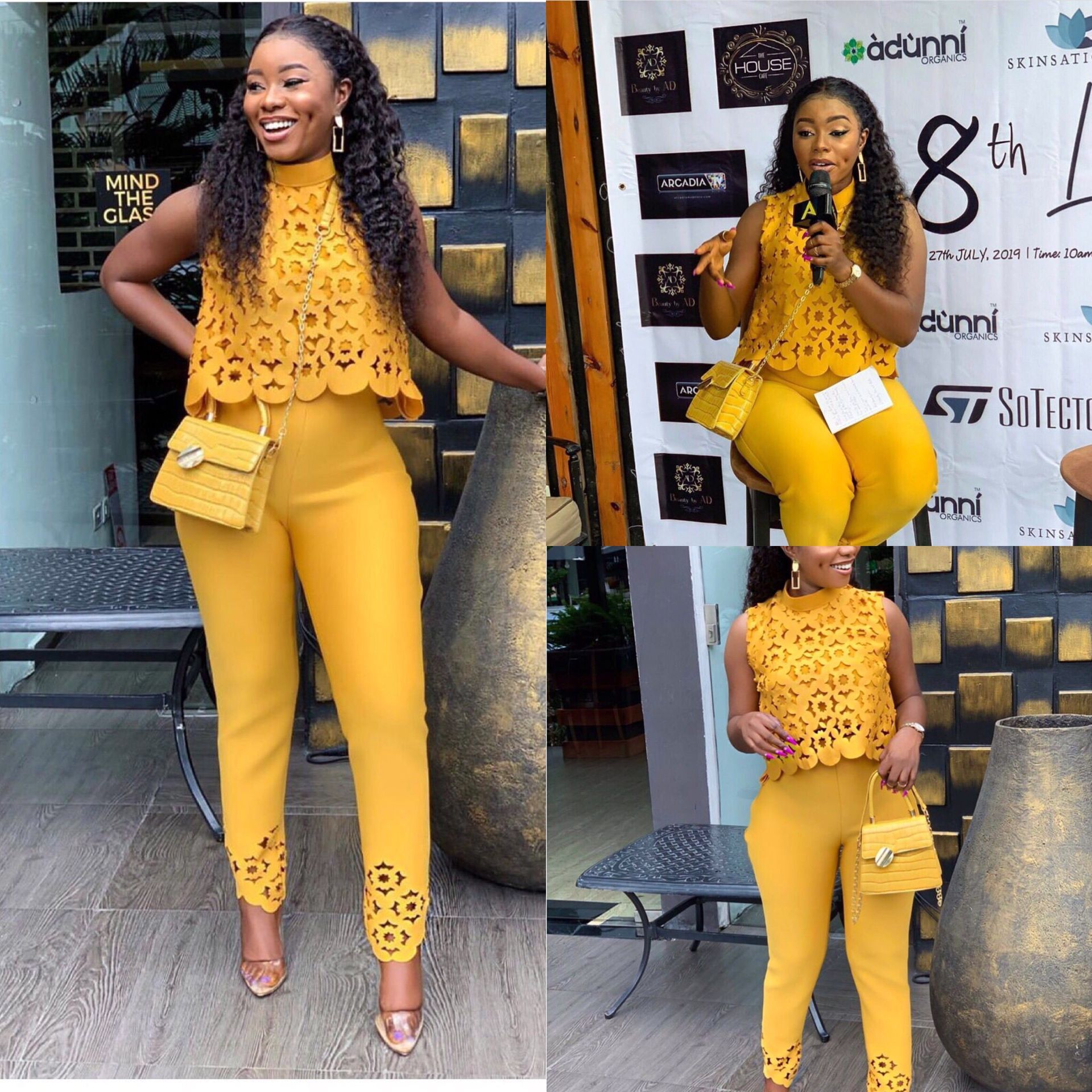 High street yellow hollow out 2 piece set women sleeveless short top and long pants fashion female outfit LTZ008
High street yellow hollow out 2 piece set women sleeveless short top and long pants fashion female outfit LTZ008